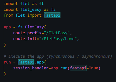 run fastapi